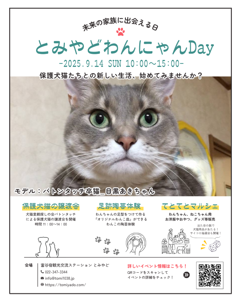 9月とみやどわんにゃんDay